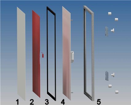 Image of an exploded panel view